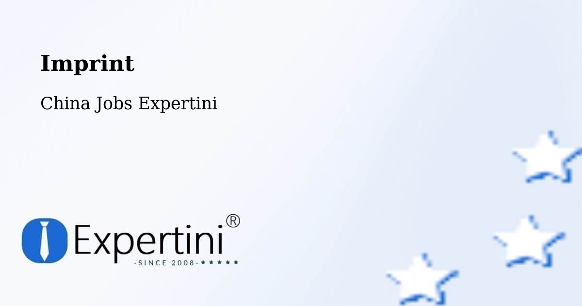 Imprint – Jining - China Jobs Expertini