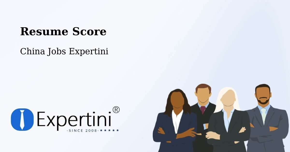 Resume Score & Job Description Match Tool – Jining - China Jobs Expertini